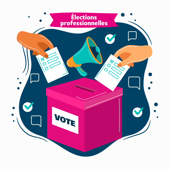 Illustration élections professionnelles