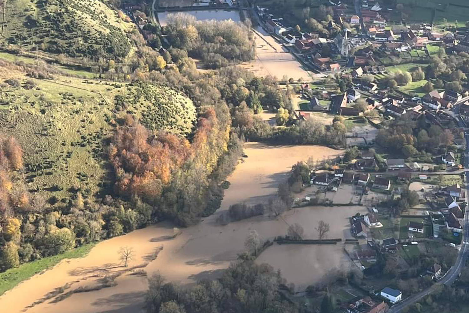 Inondations - Vue aérienne