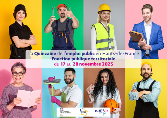 Visuel - Quinzaine de l'emploi public en région Hauts-de-France 2025