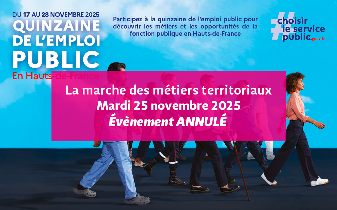 Visuel - Quinzaine de l'emploi public en région Hauts de France 2025